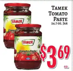 Trade Fair Supermarket TAMEK TOMATO PASTE offer