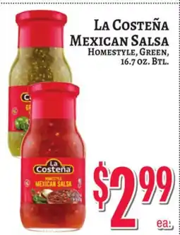 Trade Fair Supermarket LA COSTEÑA MEXICAN SALSA offer