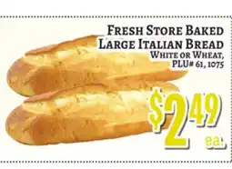 Trade Fair Supermarket FRESH STORE BAKED LARGE ITALIAN BREAD offer