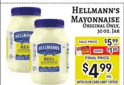 Trade Fair Supermarket HELLMANN'S MAYONNAISE offer