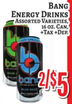 Trade Fair Supermarket Bang Energy Drinks offer