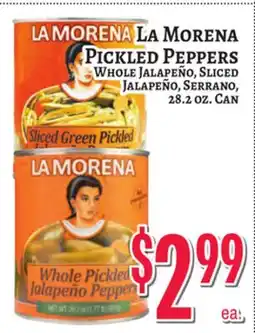 Trade Fair Supermarket LA MORENA PICKLED PEPPERS offer