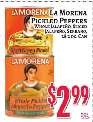 Trade Fair Supermarket LA MORENA PICKLED PEPPERS offer