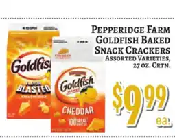 Trade Fair Supermarket Pepperidge Farm Goldfish Baked Snack Crackers offer