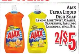 Trade Fair Supermarket Ajax Ultra Liquid Dish Soap offer