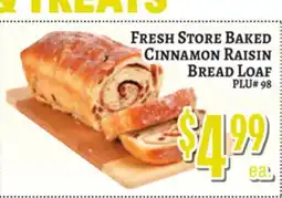 Trade Fair Supermarket FRESH STORE BAKED CINNAMON RAISIN BREAD LOAF offer