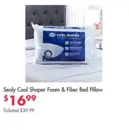 Boscov's Sealy Cool Shaper Foam & Fiber Bed Pillow offer