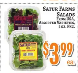 Trade Fair Supermarket SATUR FARMS SALADS offer