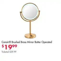 Boscov's Conair Brushed Brass Mirror Batter Operated offer