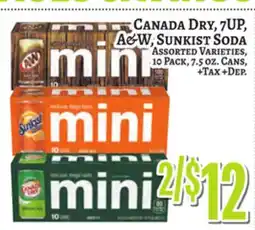Trade Fair Supermarket CANADA DRY, 7UP, A&W, SUNKIST SODA offer