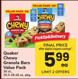 ACME Quaker Chewy Granola Bars Value Pack offer