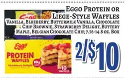 Trade Fair Supermarket Eggo Protein OR Liege-Style Waffles offer