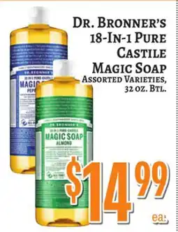 Trade Fair Supermarket Dr. Bronner's 18-In-1 Pure Castile Magic Soap offer