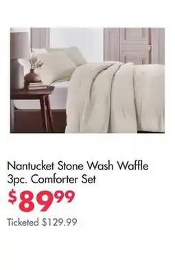 Boscov's Nantucket Stone Wash Waffle 3pc. Comforter Set offer