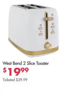 Boscov's West Bend 2 Slice Toaster offer
