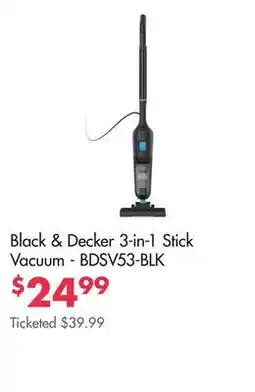 Boscov's Black & Decker 3-in-1 Stick Vacuum - BDSV53-BLK offer