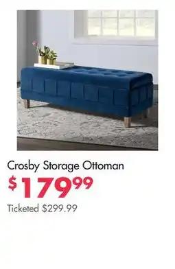 Boscov's Crosby Storage Ottoman offer