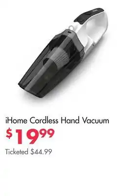 Boscov's iHome Cordless Hand Vacuum offer