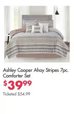 Boscov's Ashley Cooper Ahoy Stripes 7pc. Comforter Set offer