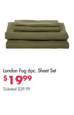 Boscov's London Fog 6pc. Sheet Set offer