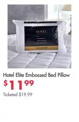 Boscov's Hotel Elite Embossed Bed Pillow offer