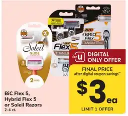 ACME BiC Flex 5, Hybrid Flex 5 or Soleil Razors offer