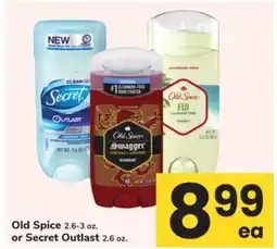 ACME Old Spice 2.6-3 oz. or Secret Outlast 2.6 oz offer