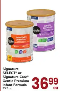 ACME Signature SELECT or Signature Care Gentle Premium Infant Formula offer