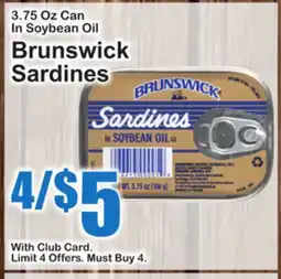 SuperFresh Brunswick Sardines offer