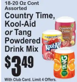 SuperFresh Country Time, Kool-Aid or Tang Powdered Drink Mix offer