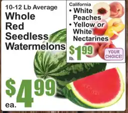 SuperFresh Whole Red Seedless Watermelons offer