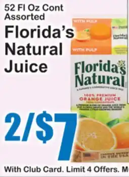 SuperFresh Florida's Natural Juice offer