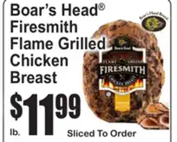 SuperFresh Boar's Head Firesmith Flame Grilled Chicken Breast offer