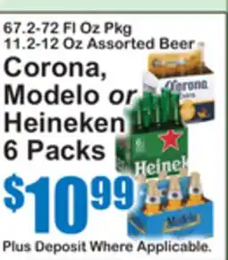 SuperFresh Corona, Modelo or Heineken offer
