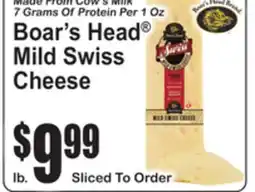 SuperFresh Boar's Head Mild Swiss Cheese offer