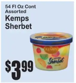 SuperFresh 54 Fl Oz Cont Assorted Kemps Sherbet offer