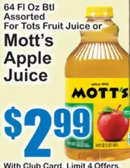SuperFresh Mott's Apple Juice offer