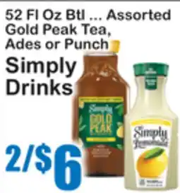 SuperFresh 52 Fl Oz Btl ... Assorted Gold Peak Tea, Ades or Punch offer
