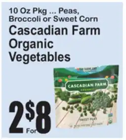SuperFresh Cascadian Farm Organic Vegetables offer