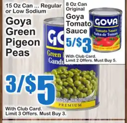 SuperFresh Goya Green Pigeon Peas offer