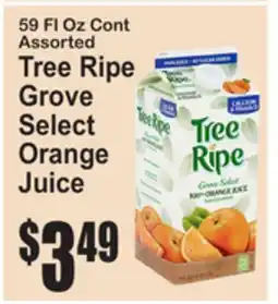 SuperFresh 59 Fl Oz Cont Assorted Tree Ripe Grove Select Orange Juice offer