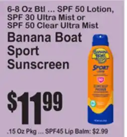SuperFresh Banana Boat Sport Sunscreen offer