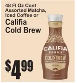 SuperFresh 48 Fl Oz Cont Assorted Matcha, Iced Coffee or Califia Cold Brew offer