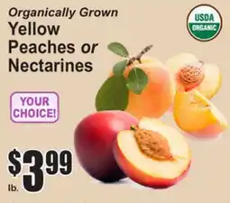 SuperFresh Organically Grown Yellow Peaches or Nectarines offer
