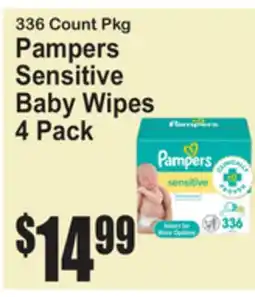 SuperFresh Pampers Sensitive Baby Wipes offer