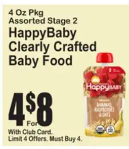 SuperFresh HappyBaby Clearly Crafted Baby Food offer