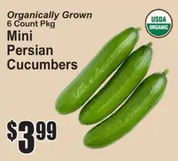 SuperFresh Organically Grown Mini Persian Cucumbers offer