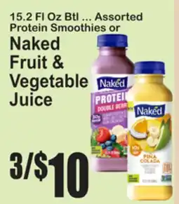 SuperFresh 15.2 Fl Oz Btl ... Assorted Protein Smoothies or Naked Fruit & Vegetable Juice offer