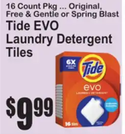 SuperFresh Tide EVO Laundry Detergent Tiles offer