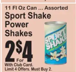SuperFresh Assorted Sport Shake Power Shakes offer